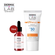 DERMA LAB Double Power Retinol Concentrate 15ml + Vitamin E Serum Sunscreen SPF50 PA+++ 40ml