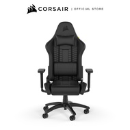 CORSAIR Chair TC100 RELAXED Gaming Chair - Leatherette Black/Black As the Picture One