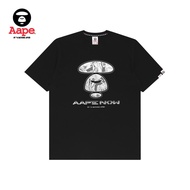 AAPE XX Liberty Walk Round Neck Black T-Shirt Camouflage Aape` logo by a bathing aape #aape