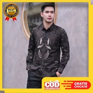 KEMEJA National Batik // Latest modern Men's Batik Clothes 2022 - Men's Batik Long Sleeve M L XL XXL - jumbo Men's Batik - Quality Long Sleeve Men's Batik Shirts