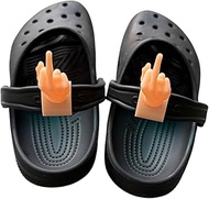 Middle Finger Charms for Crocs - Funny Shoe Charms for Men & Women - Unique Hand Gesture Decorations