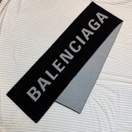 BALENCIAGA巴黎世家 圍巾 經典字母logo