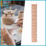 Clay Modeling Pattern Roller Wooden Handle Pottery Tool Hand Tool Crafts Clay Texture Rolling Roller