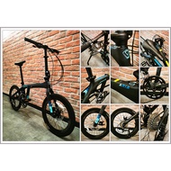 Java Aria Carbon Folding Bike 20" Bicycle