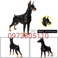 Doberman dog model toy dog toy