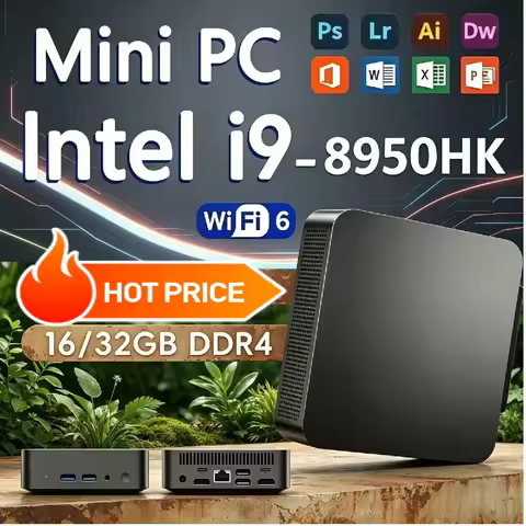 High‑Performance 2026 Mini PC Intel i9‑8950HK 128GB RAM 1TB 2TB SSD WIFI6 BT5.2 4K HD Office Gaming 