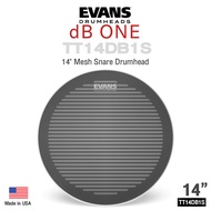 Evans™ dB ONE Mesh Snare Drumhead หนังกลองสแนร์ แบบลดเสียงตี หนังตาข่าย 2 ชั้น เทคโนโลยี Snare Sim ข