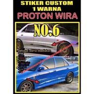 PROTON WIRA NO:6 / NO:9 & NO:10 / PROTON NO:6 / WAJA NO:2 ORIGINAL CAR BODY STICKER