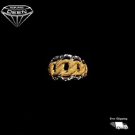 SMS DEEN Coco Ring, ±3.6GM - Gold 916 Emas - Cincin Coco (Sz: 16 - 3.6GM)