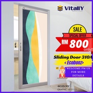 VITALLY SLIDING DOOR 310A (ECOBONZ) BATHROOM DOOR / STORE ROOM DOOR PRICE WITH INSTALLATION