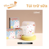 Box of 30 Hukou milk storage bags 200ml /120ml with pen included