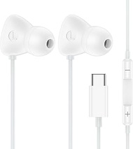 USB C Wired Earbuds Earphones for iPhone 17 16 15 /17Air/16E/16 15 Plus/15 16 17 Pro USBC Ear Buds A