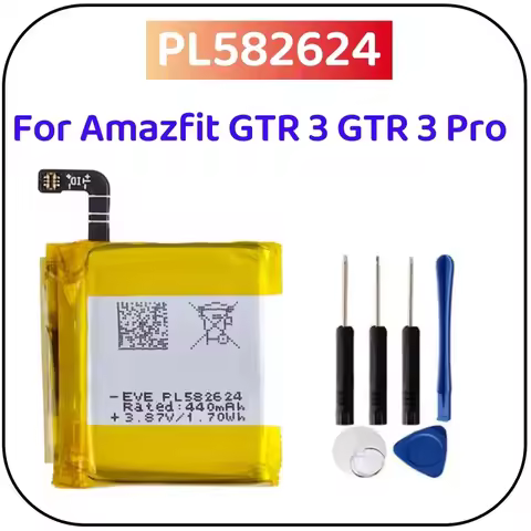 PL582624 Replacement Battery For Amazfit GTR 3 GTR 3 Pro 3Pro Batteries + Free Tools