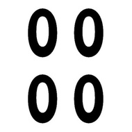 3 INCHES STICKER NUMBER - STYLE 4 (A5 SIZE) FOR BALLOON PLATE NUMBER BOBO BALLOON TRANSPARENT