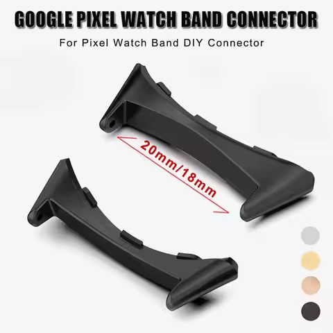 20mm 18mm Stainless Steel Adapter Connector for Google Watch Pixel 1/2 Watch Bracelet Metal Plug Sta