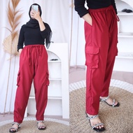 CARGO PANTS | CARGO PANTS Wanita | KOREAN STYLE LONG CARGO PANTS | FITS 40-85KG