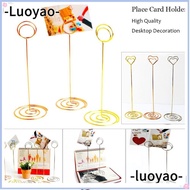 LUOYAO1 1pc Clamps Stand Fashion Paper Clamp Desktop Decoration Rose Gold Photos Clips