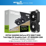 ZOTAC GAMING GeForce RTX 5060 Ti 8GB GDDR7 Twin Edge OC Graphics Card ZT-B50610H-10M
