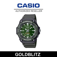 Casio MW-620H-3A Heavy-duty High-visibility Bar Index 46.1 mm Sunray Green Dial Metallic Finish Men'