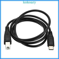 Extra Long USB-C Type C to USB-B Type B Printer Scanner Cable USB 2.0  S