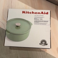 KitchenAid - 琺瑯鑄鐵鍋 開心果綠