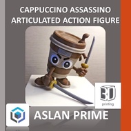 CAPPUCCINO ASSASSINO ARTICULATED FLEXY ACTION FIGURE 3D Print Toys Toy Toys Collection CAPPUCCINO Cu