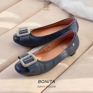 รองเท้าหนังแกะรุ่น Bonita Navy Color (สีกรมท่า)