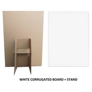 CORRUGATED BOARD 2PLY A2 size  + A2 size drawing Paper 200g ( TUGASAN 4 : TIPOGRAFI)