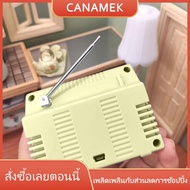 CANAMEK XIMEN บ้านตุ๊กตา1:12ของเล่นโมเดลโทรทัศน์ขนาดเล็กสามารถเล่นวิดีโอได้ห้องนั่งเล่นเครื่องใช้ในบ