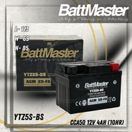 BATTMASTER 12V 4AH (10HR) BATTERY YTZ55S-BS
