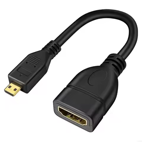 Micro HDMI-compatible Cable Male To HDMI-compatible HD Female Adapter Convertor Micro-HDMI to HDMI-c