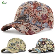 PEARL Unisex-Teens Caps, Little Bear Print Bear Print Cute Bear Baseball Cap, Colorful Cartoon Cotto