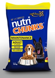 Nutri Chunks Maintenance Adult Beef Dog Food 10kg