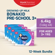 BONAKID PRE-SCHOOL 3+ Powdered Milk Drink for Children Over 3 Years Old 6.4kg (1.6kg - Pack of 4)