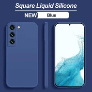 SamsungS9 S9Plus S8Plus GalaxyS8 S9+ S8+ S9P S8P Luxury Square Liquid Silicone Soft Phone Case For Samsung S9 S8 Plus Phone Back Cover Protector