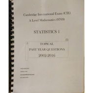 A LEVEL Statistics 1 Topical Past year questions (Second hand book)