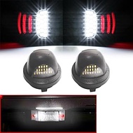 Leesoot 2 Pcs Error Free Red & White LED License Plate Light Compatible with 1990-2016 Ford F150 F25