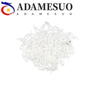 ADAMESUO Curtain Hanging Hooks Ring Curtain Hanging Plastic White Home Curtain Hook