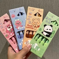Mechanical Pen Box Set Contains 4 Cute Character Aesthetic Gel Pens Stationery Pens