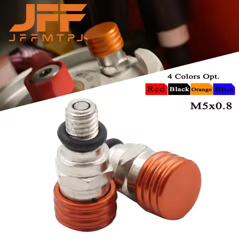 M5x0.8 Motorcycle Fork Air Bleeder Valves For HONDA YAMAHA SUZUKI KAWASAKI GASGAS EC 250 300 250F 35