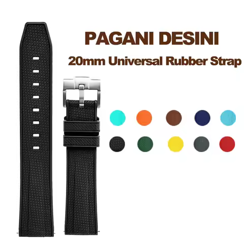 20mm Rubber strap is suitable for PAGANI DESIGN 20mm interface watches, for PD1762 PD1682 PD1717 PD1