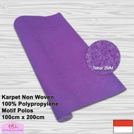 Karpet non woven lantai brudu bludru polos alas kasur duduk masjid mesjid mushola pameran panggung 1