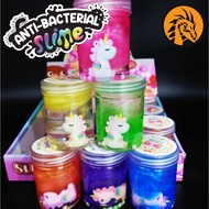 Slime Crystal Mud Clear Color With A Cute Little Unicorn Horse + Pearl To Decorate Inside Make Fun Safe Hair