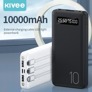 KIVEE พาเวอร์แบงค์ พาวเวอร์แบงค์ 10000mah เพาวเวอร์แบงค์ power bank พาวเวอแบงค์ iphone ชาร์จเร็ว Hua