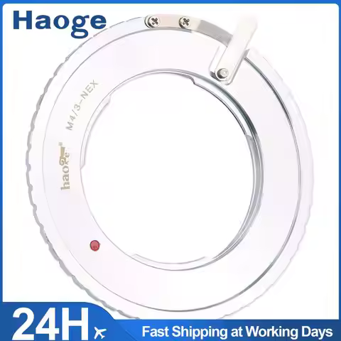 Haoge Manual Lens Mount Adapter for Olympus Panasonic MFT M4/3 M43 mount Lens to Sony E mount NEX Ca
