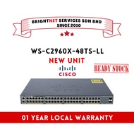 [READY STOCK] Refurbished Cisco Switch WS-C2960X-48TS-LL Catalyst 2960-X 48 GigE 2 x 1G SFP LAN Lite
