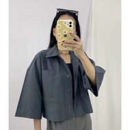 KEMEJA HEYLO LINEN TOP Women's Daily Tiktok TOP Premium Linen Outer Shirt Buttons All Sizes Nursing 