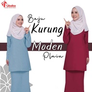SALE 2024 Baju kurung moden plain IRONLESS Baju Muslimah Dress baju