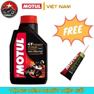 Motul 7100 4T 10W50 Oil Combo Includes Lubricant for Clutch and Large Displacement Vehicles (1 liter