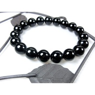 [Disk Crystal] [Avoid Evil And Demons] Top Black Tourmaline Round Bead Bracelet FC-02 (10mm19 Pieces